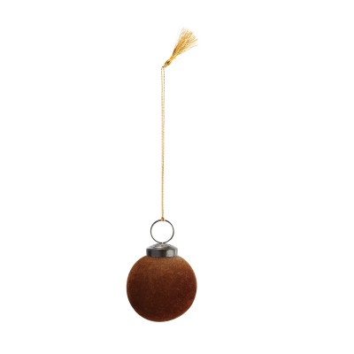 Bombka velvet brąz INT-3830