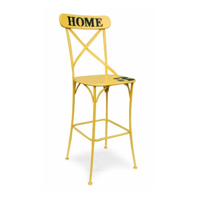 Krzesło metalowe żółte 