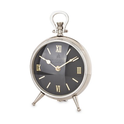Zegar metal srebro 164123