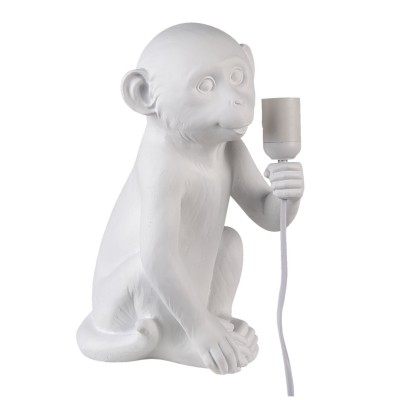Podstawa Lampy biała małpka Clayre 6LMP725
