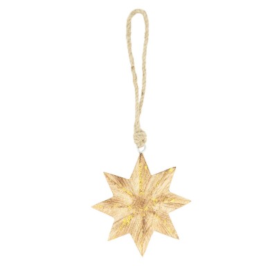 Zawieszka z drewna mango wood gwiazda 112153