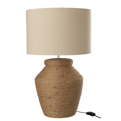 Lampa ceramiczna lniana 31394