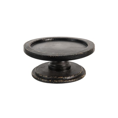 Patera drewniana czarna 6H2058